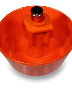 Cup rund orange ohne Klemme Aufzucht-Option